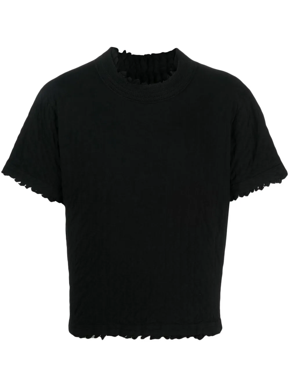 Craig Green ruffled short-sleeve T-shirt - Black