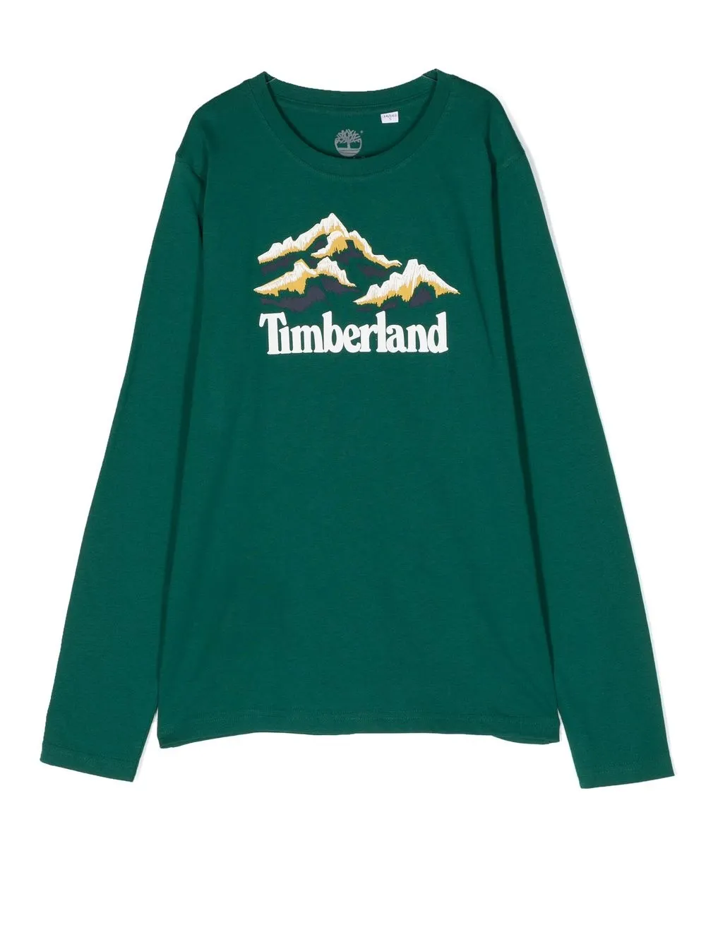 Timberland Kids logo-print long-sleeved T-shirt - Grey