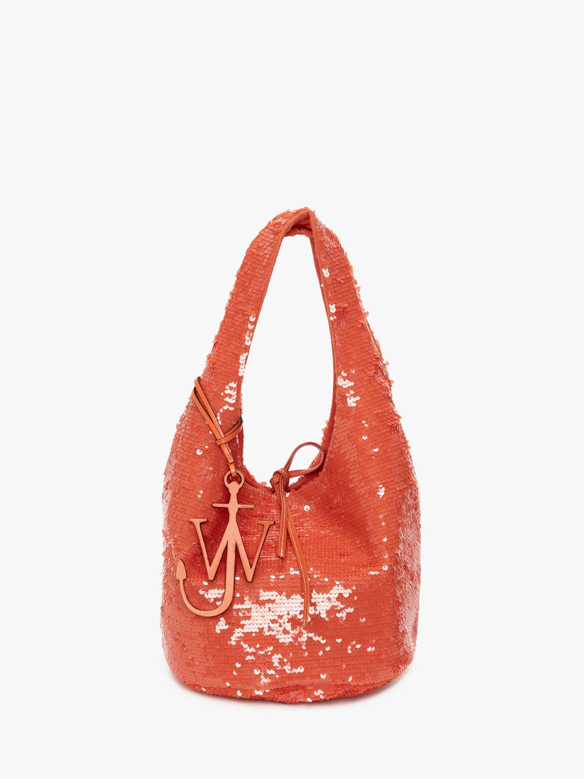 Mini Sequin Shopper Top Handle Bag In Orange Jw Anderson