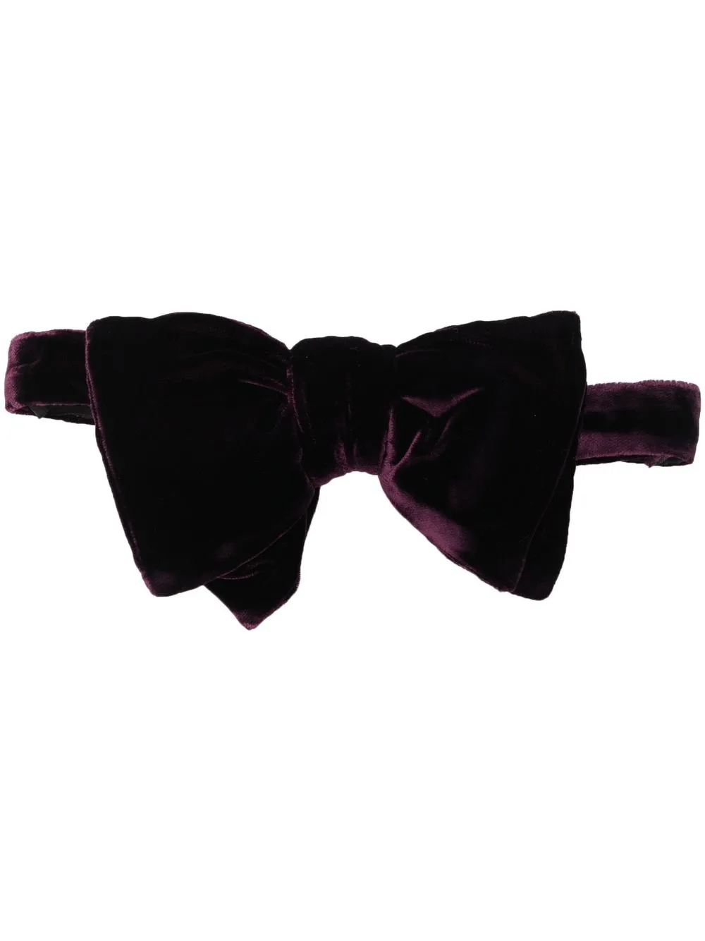 TOM FORD velvet bow tie - Purple