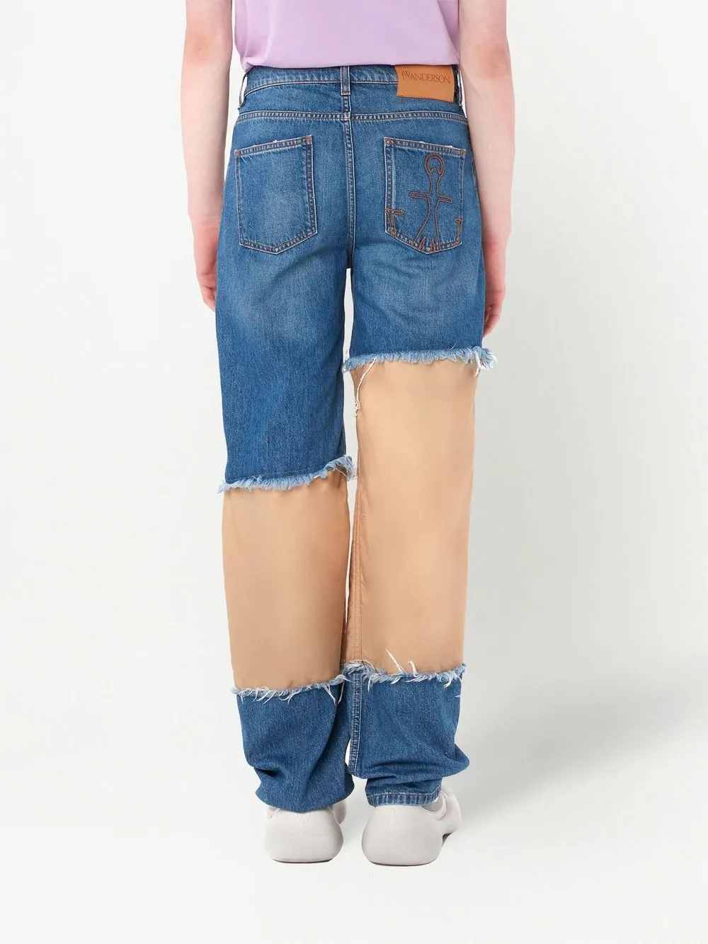 Jw Anderson Gerade Jeans Im Distressed Look Farfetch