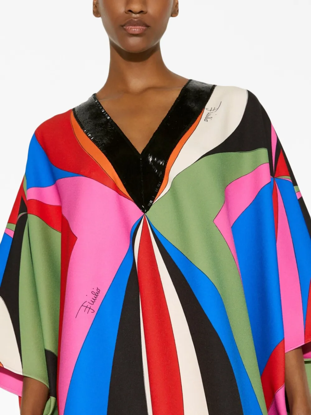 PUCCI Abito Lungo Con Stampa Goccia Farfetch