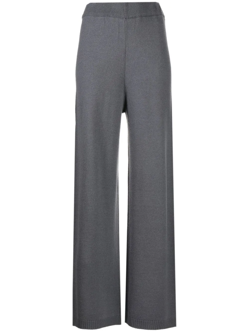 Snobby Sheep wide-leg knitted trousers - Grey