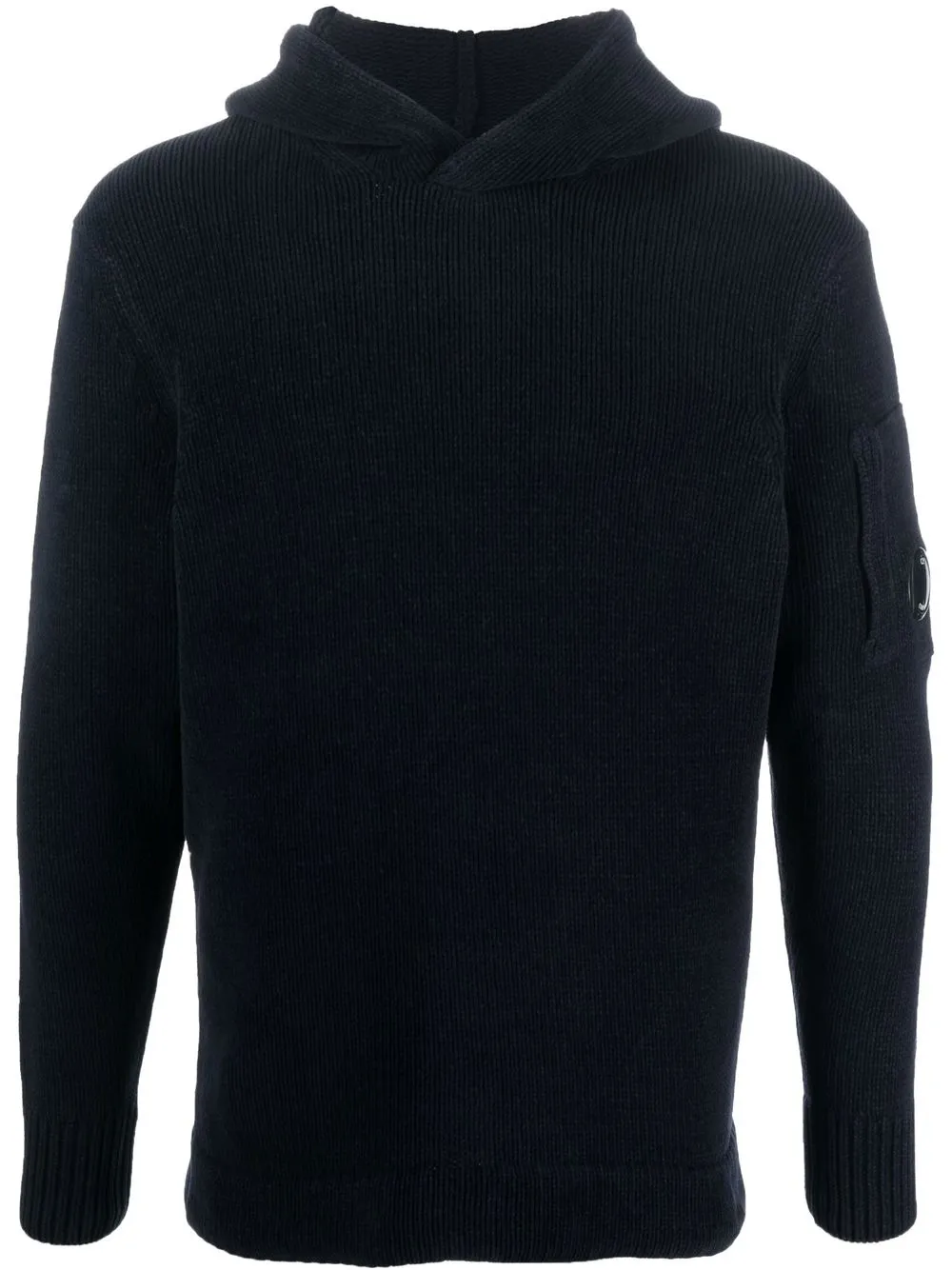 C.P. Company knitted cotton hoodie - Blue