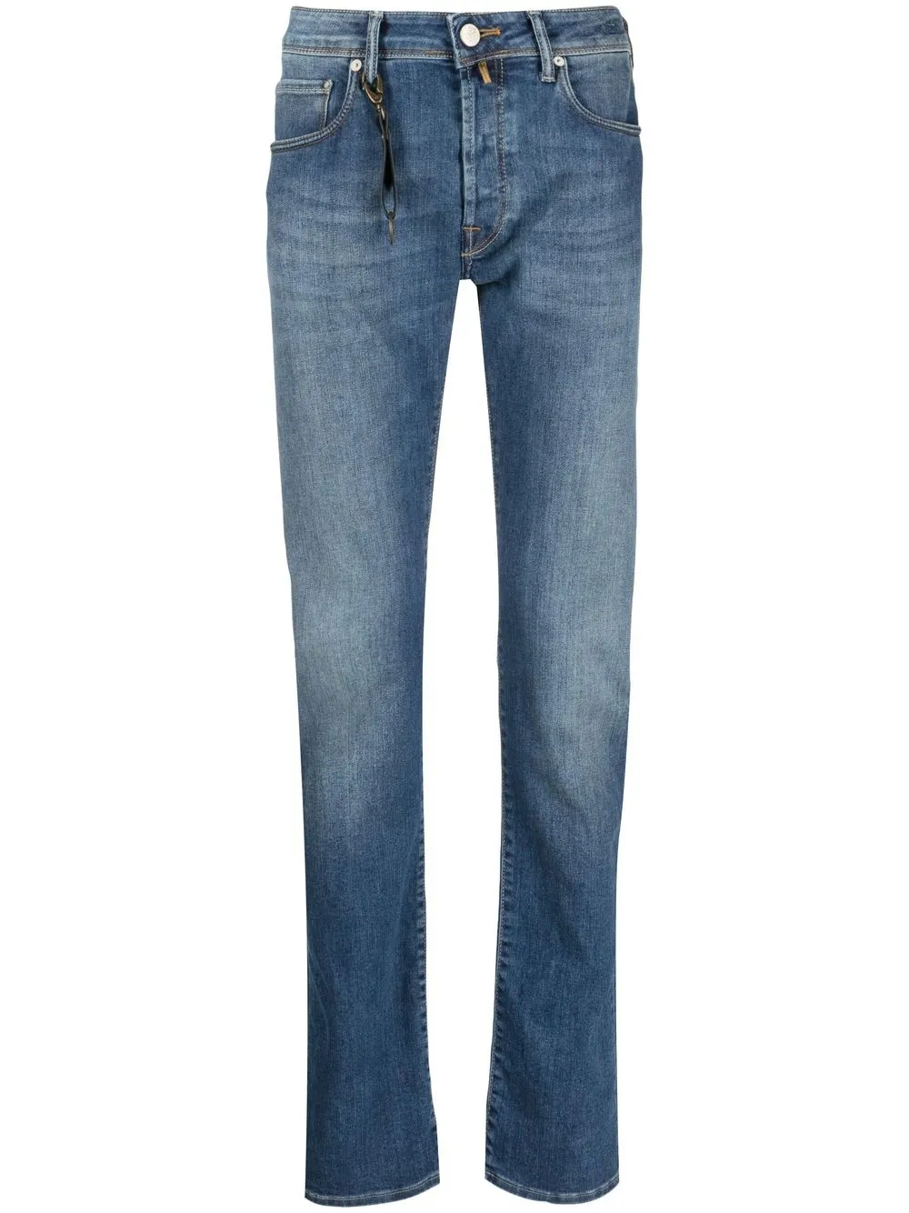 Incotex faded straight-leg jeans - Blue