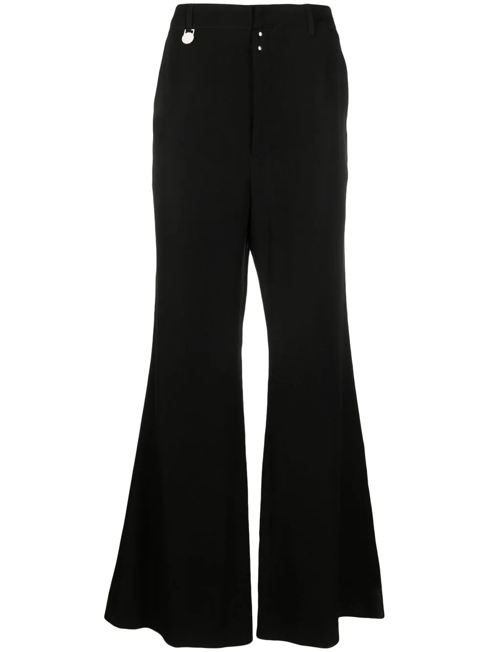 MM6 Maison Margiela wide-leg flared trousers - Black