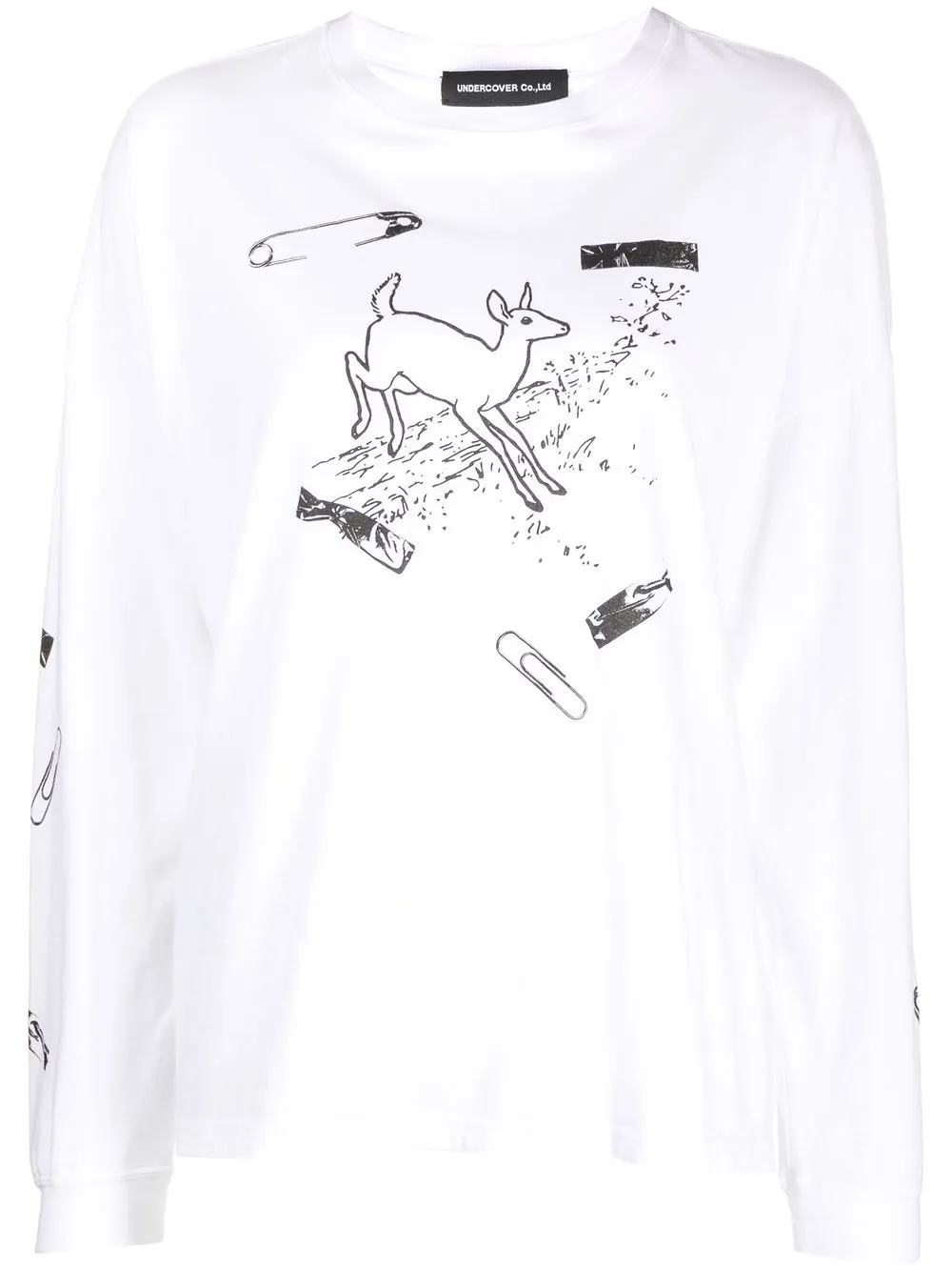 Undercover graphic-print cotton T-shirt - White