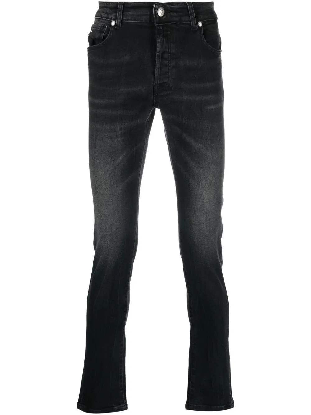 John Richmond slim straight-leg jeans - Black