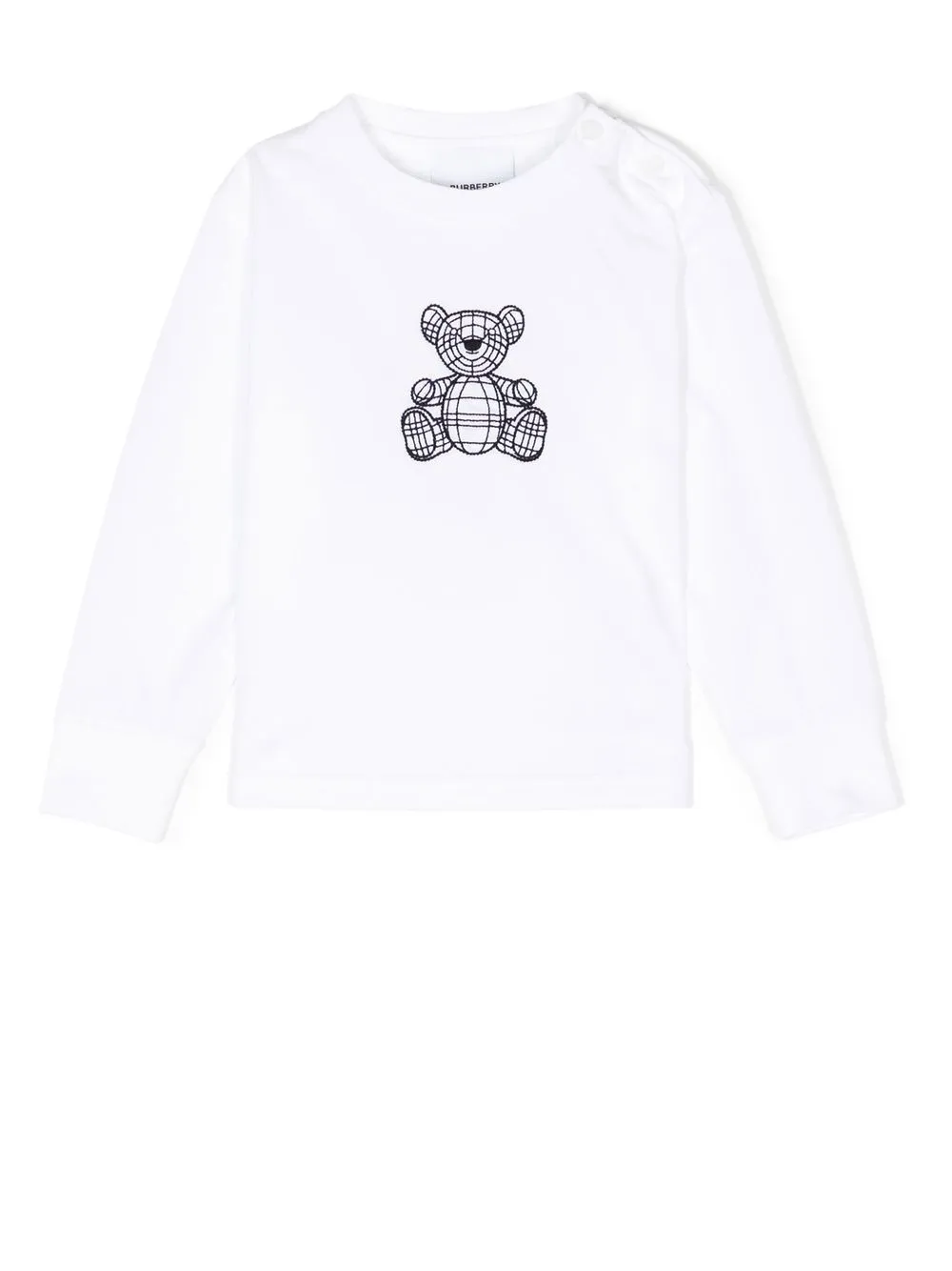 Burberry Kids teddy-bear print T-shirt - White