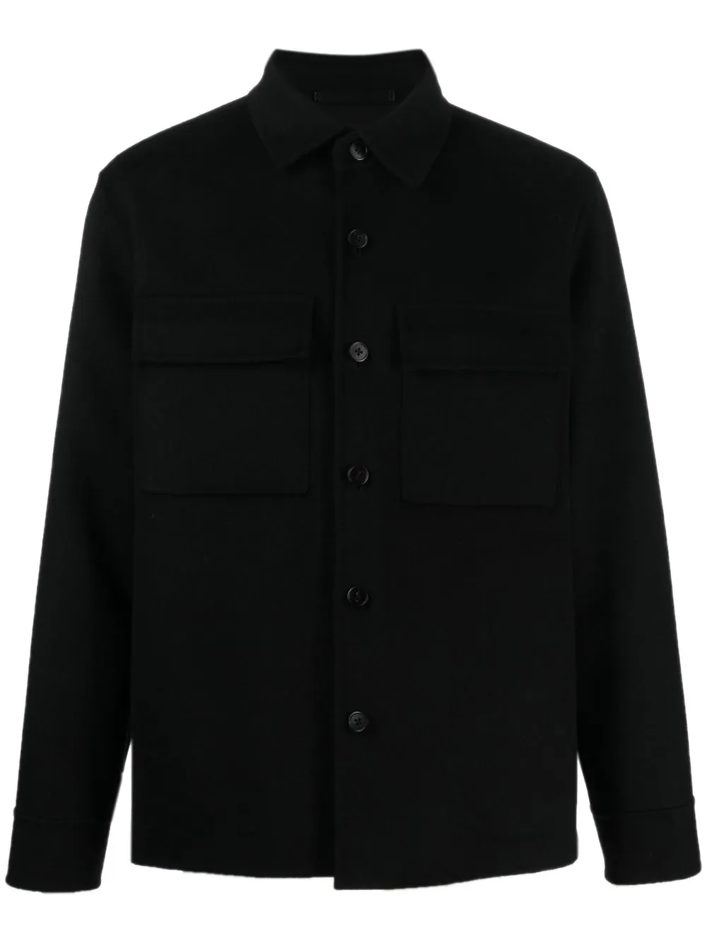 Theory wool shirt jacket - Black