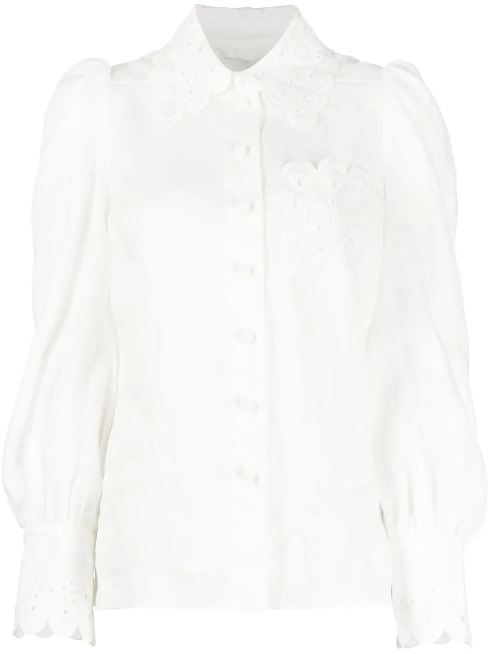 ZIMMERMANN Clover Bluse Mit Lochstickerei Farfetch