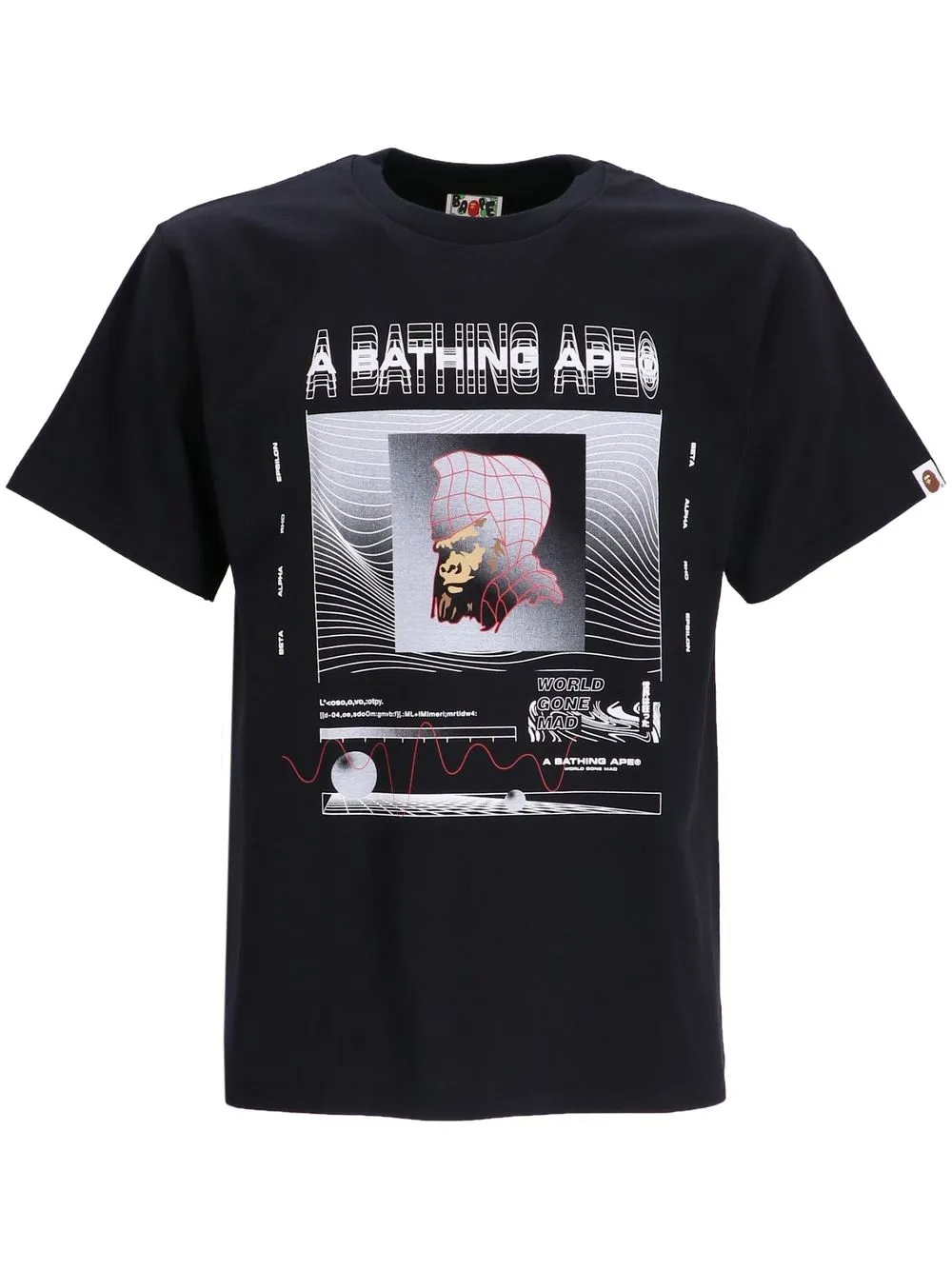 BAPY BY *A BATHING APE® graphic-print short-sleeve T-shirt - Black