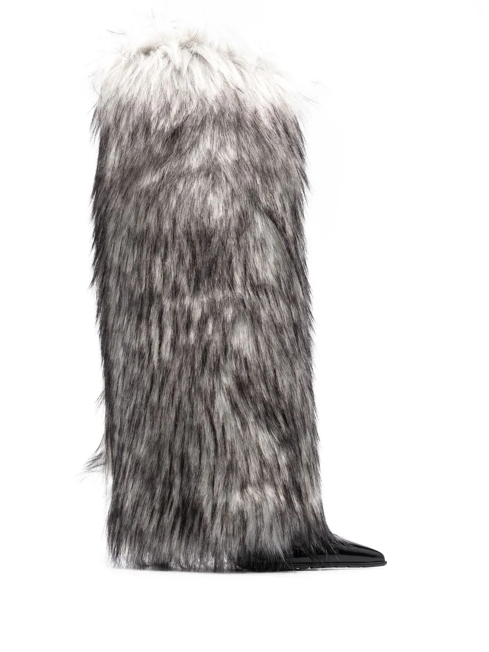 Dolce & Gabbana Lollo faux-fur boots - Black