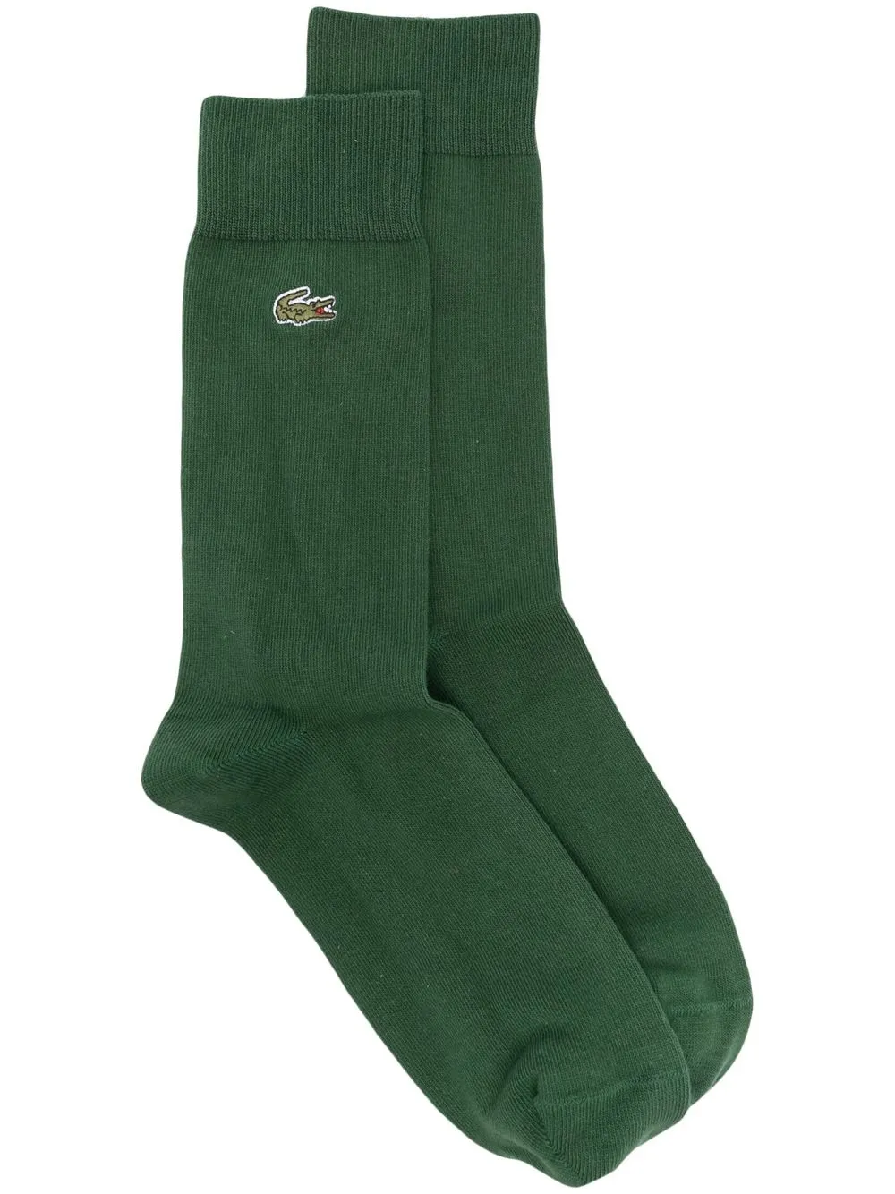 Lacoste logo-embroidered socks - Green