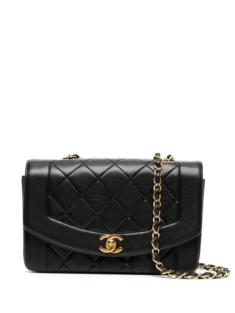 Chanel Pre-Owned 1992 small Diana shoulder bag - Black