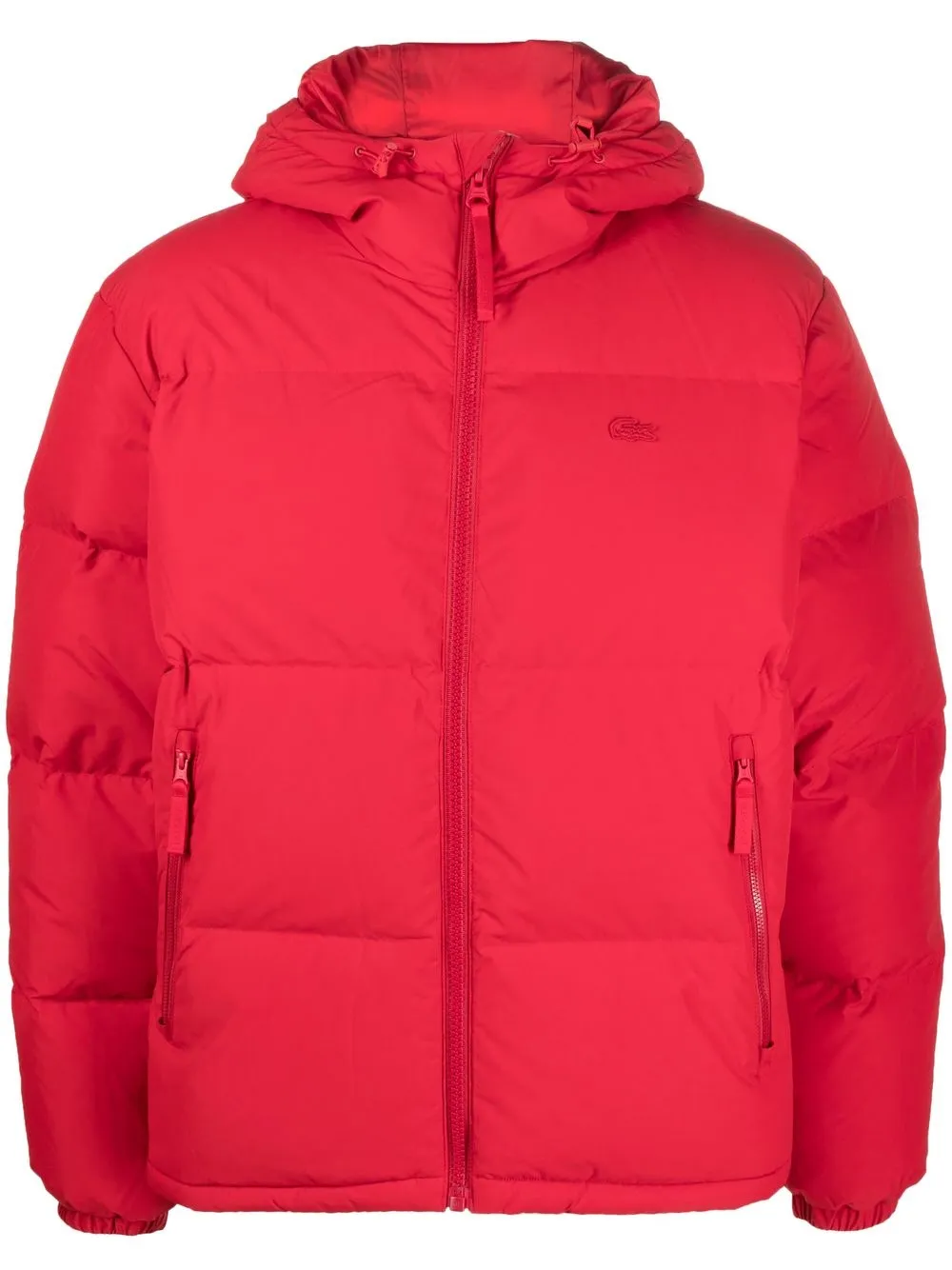Lacoste zip-fastening padded jacket - Red