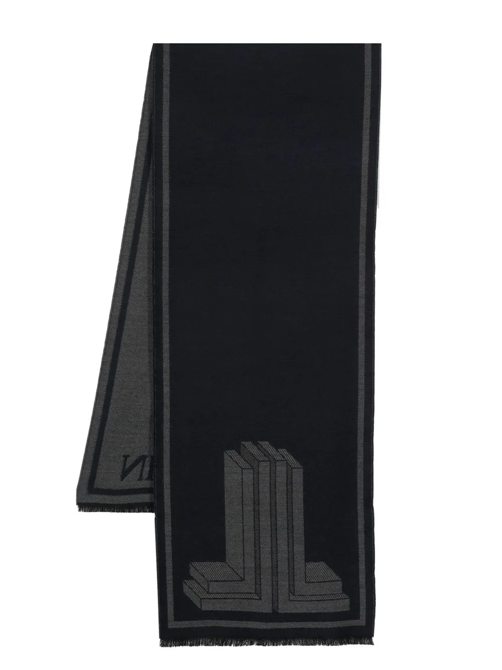 Lanvin intarsia-knit logo scarf - Blue
Lanvin intarsia-knit logo scarf - Blue
