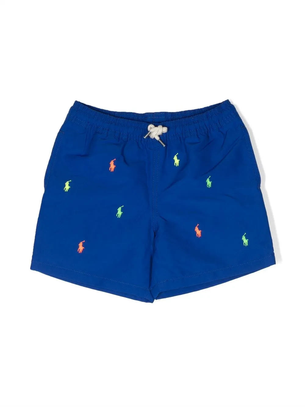 Ralph Lauren Kids embroidered-logo swim trunks - Blue 
Ralph Lauren Kids embroidered-logo swim trunks - Blue