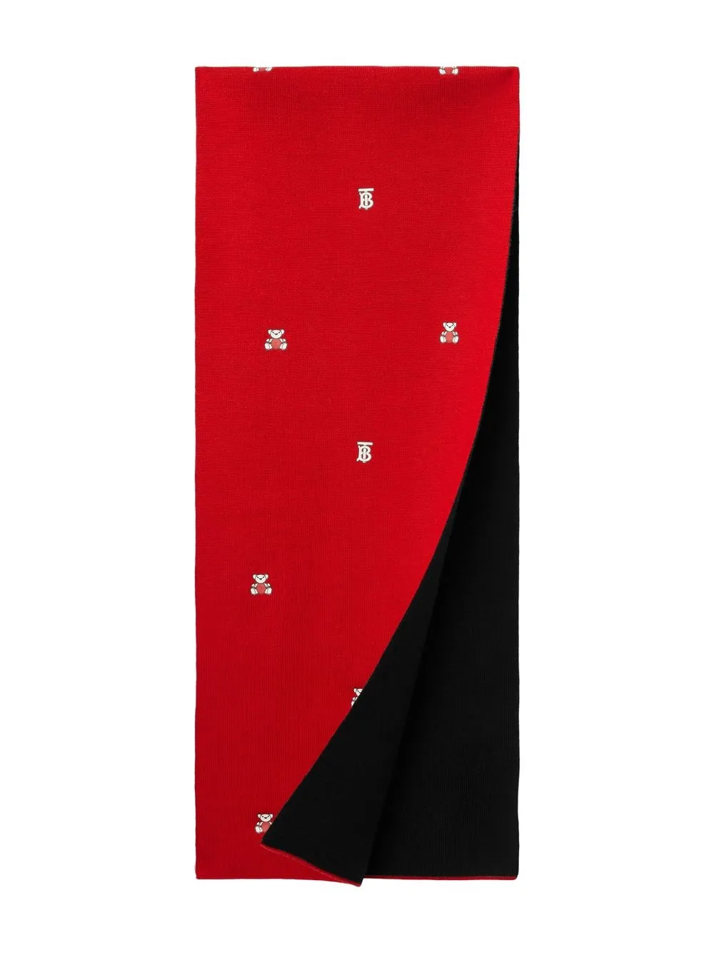 Burberry Kids Thomas Bear knitted scarf - Red