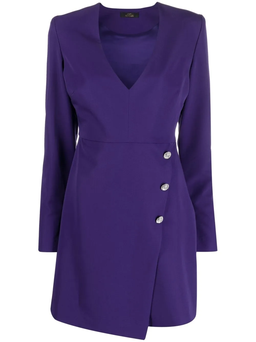 TWINSET decorative button mini dress - Purple 
TWINSET decorative button mini dress - Purple