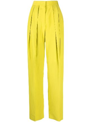 Stella Mccartney High Waisted Pleated Trousers Farfetch