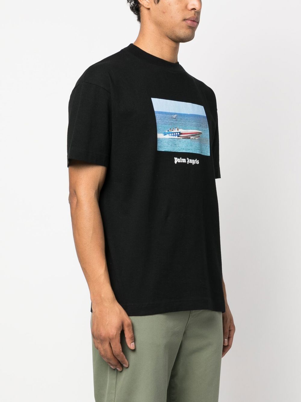 Palm Angels Getty Speedboat Print T Shirt Farfetch