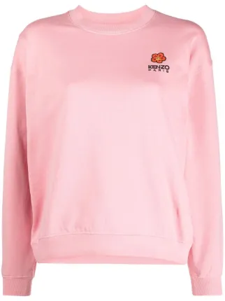 Kenzo Embroidered Logo Cotton Sweatshirt Farfetch