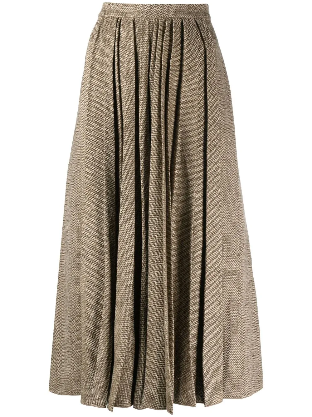 Ralph Lauren Purple Label pleated midi skirt - Green
