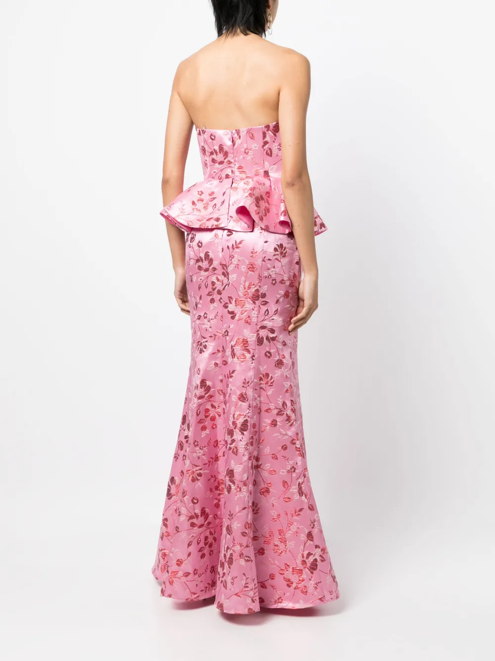 Marchesa Notte Floral Embroidery Dress Farfetch