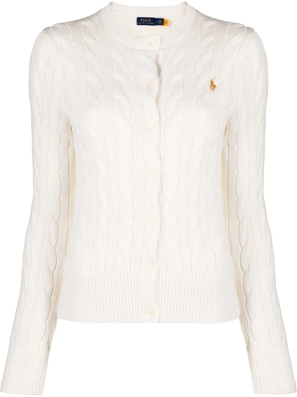 Polo Ralph Lauren cable knit cardigan - White