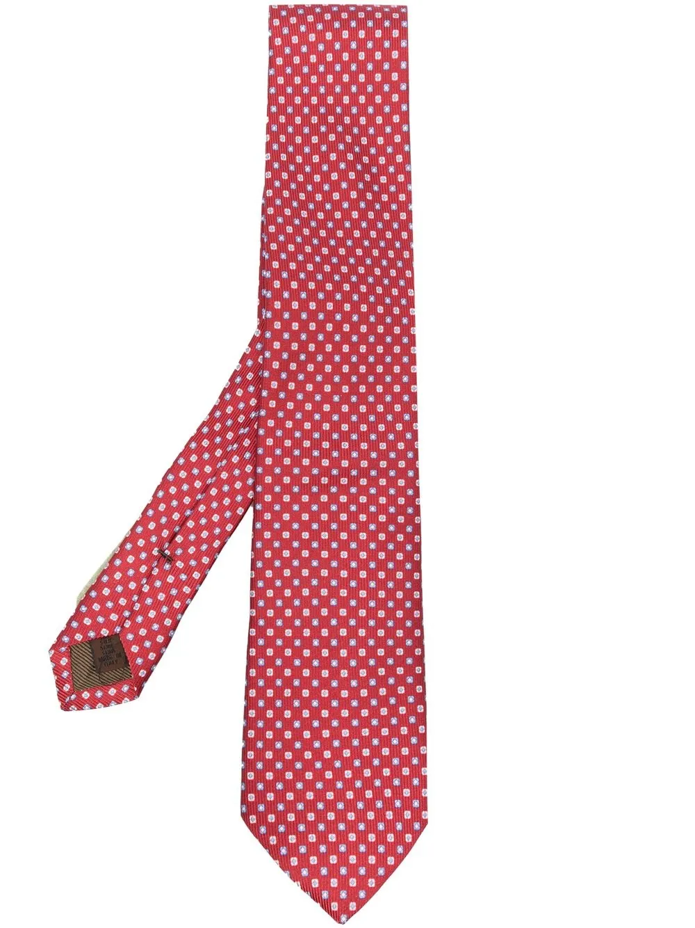 Church's graphic-print silk tie - Red