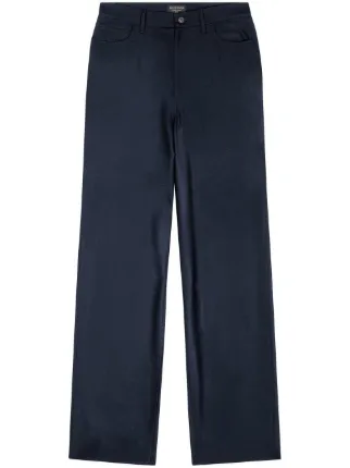 Balenciaga Wide Leg Cashmere Trousers Farfetch