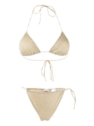 Oséree Lumière Lurex Micro Bikini Set Farfetch