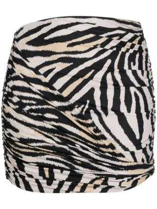 Magda Butrym Zebra Print Swim Skirt Farfetch