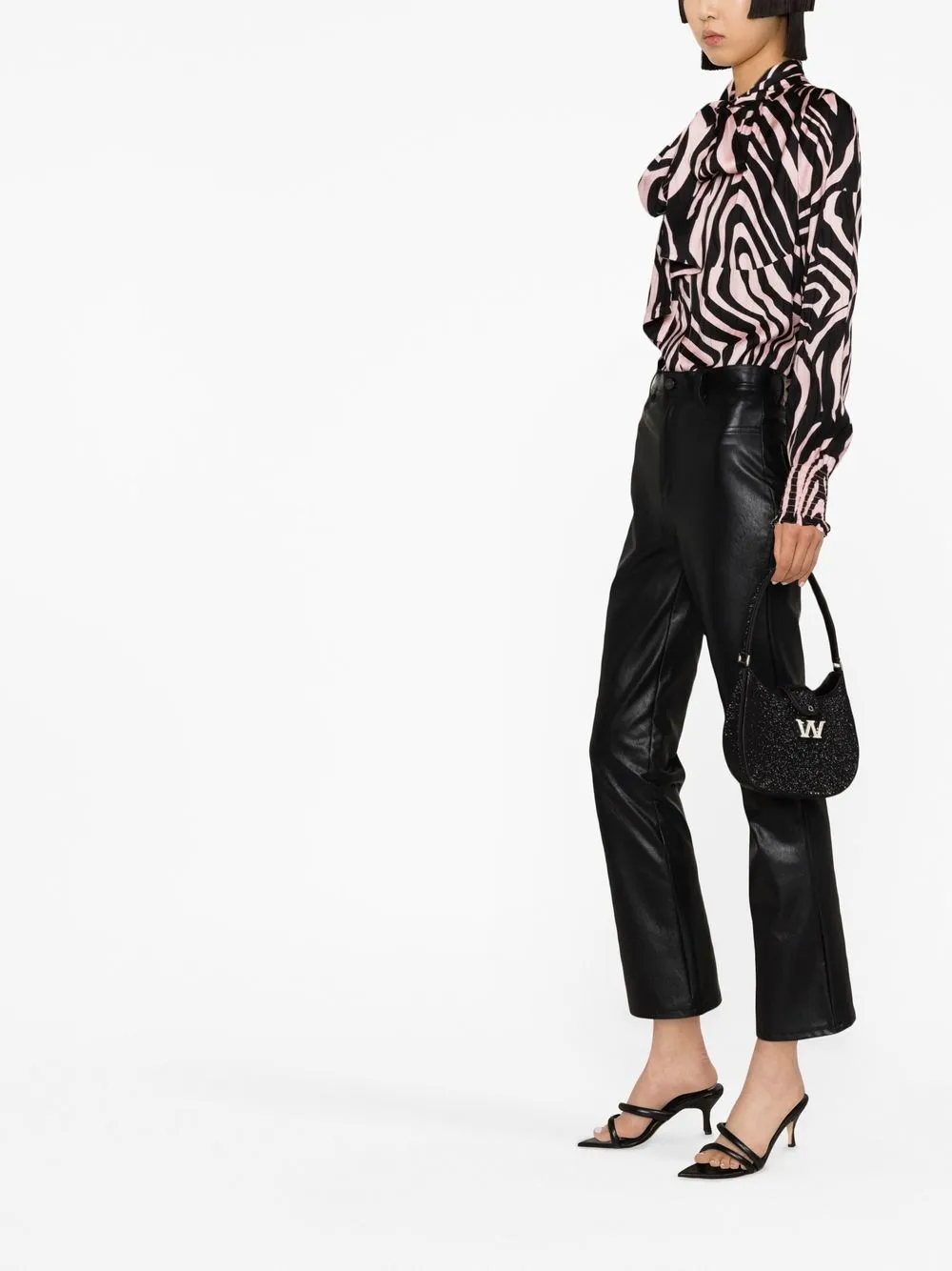 DVF Diane Von Furstenberg Zebra Print Pussy Bow Blouse Farfetch