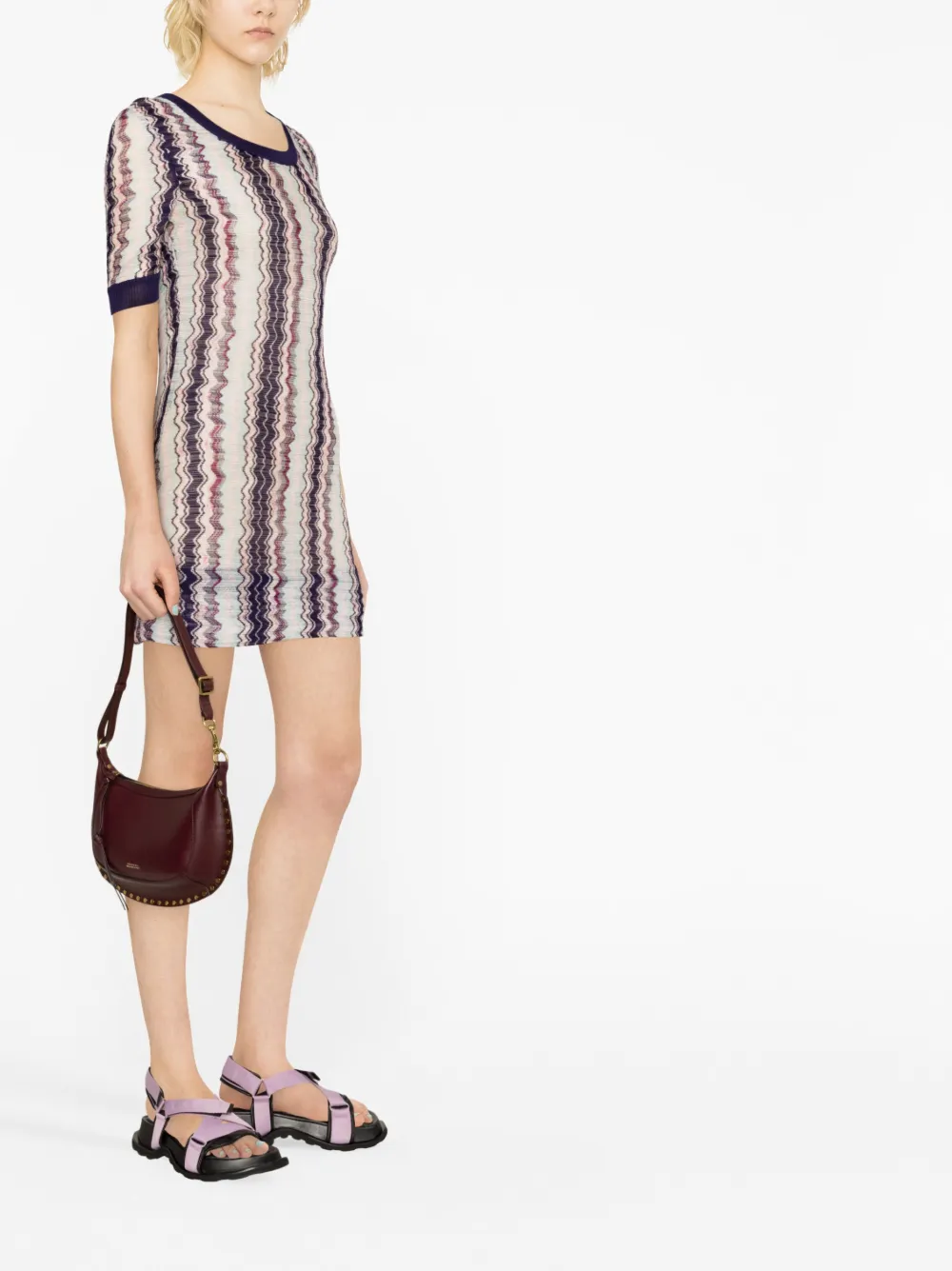 Missoni Zig Zag Short Sleeve Knitted Dress Farfetch