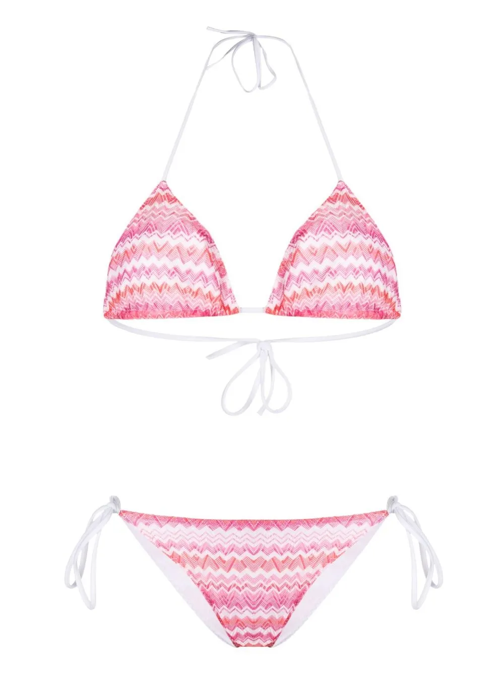 Missoni Zigzag Woven Triangle Bikini Farfetch