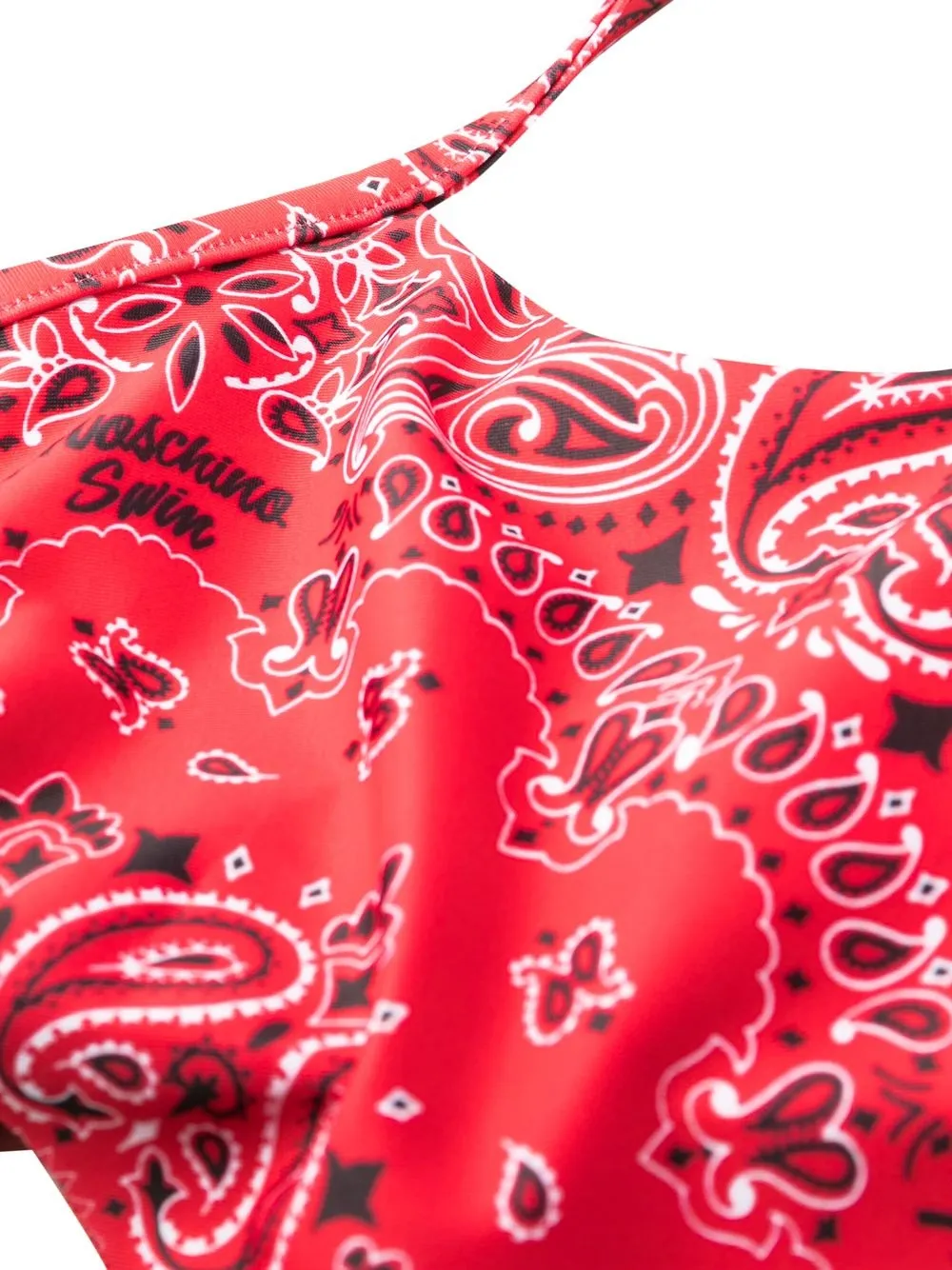 Moschino Bandana Print Halterneck Bikini Top Farfetch