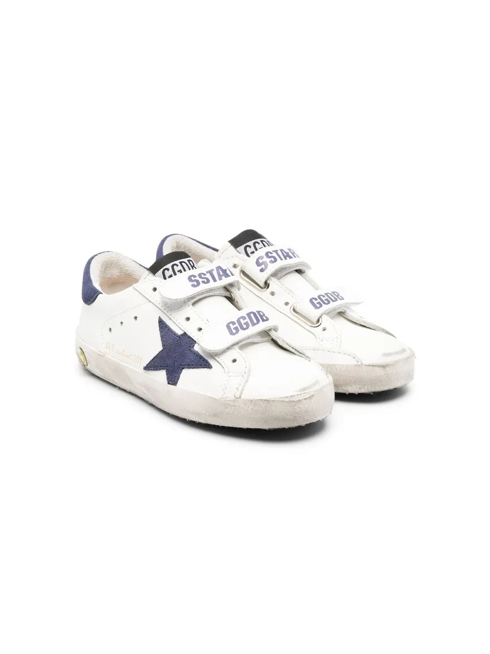 Golden Goose Kids Superstar touch-strap sneakers - White