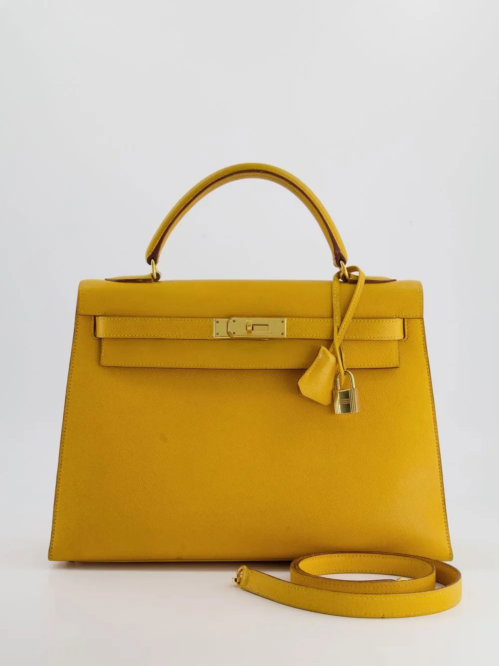 Hermès pre-owned Kelly Séllier 32 two-way bag - Yellow