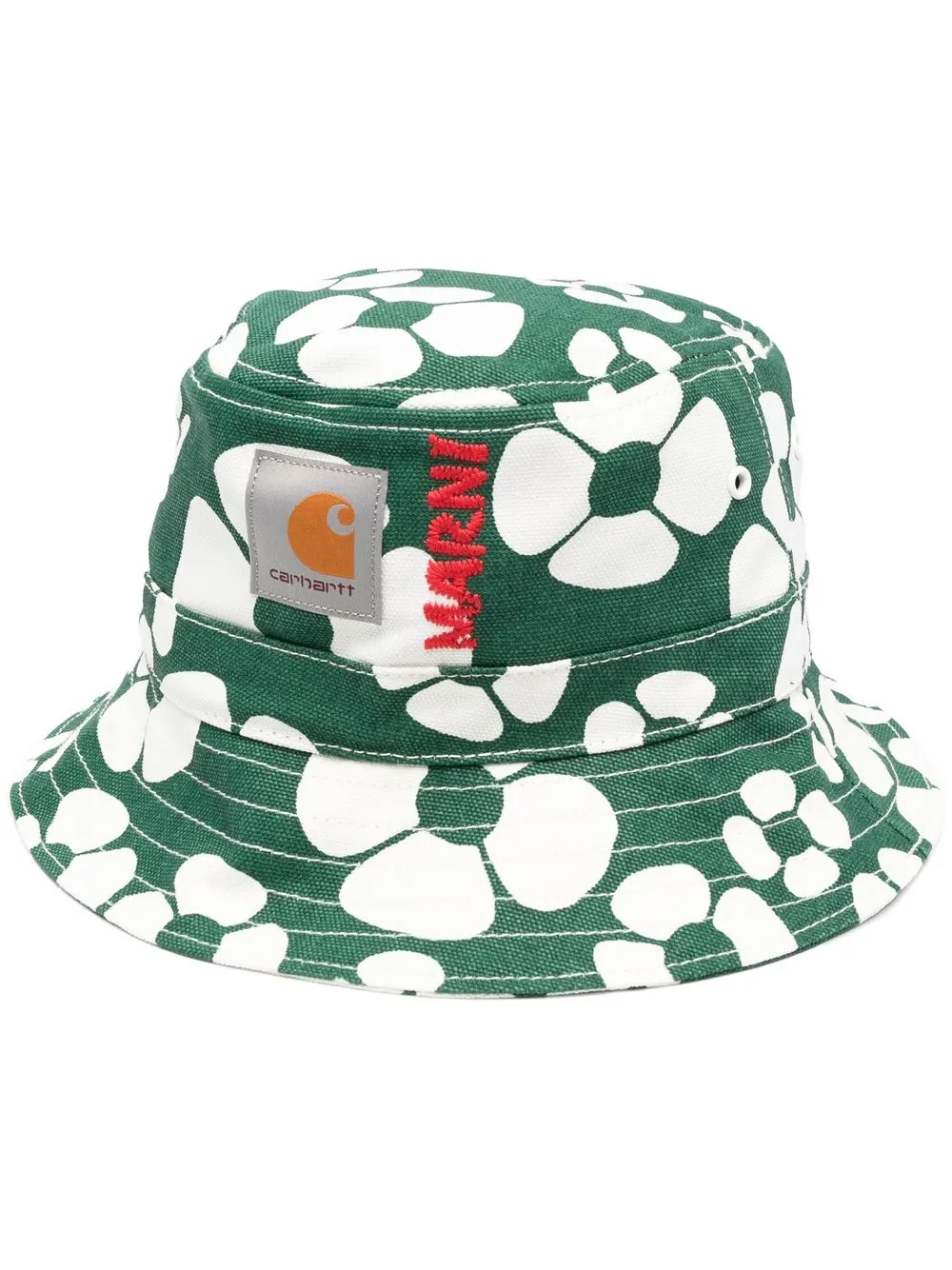 Marni floral-print bucket - Green