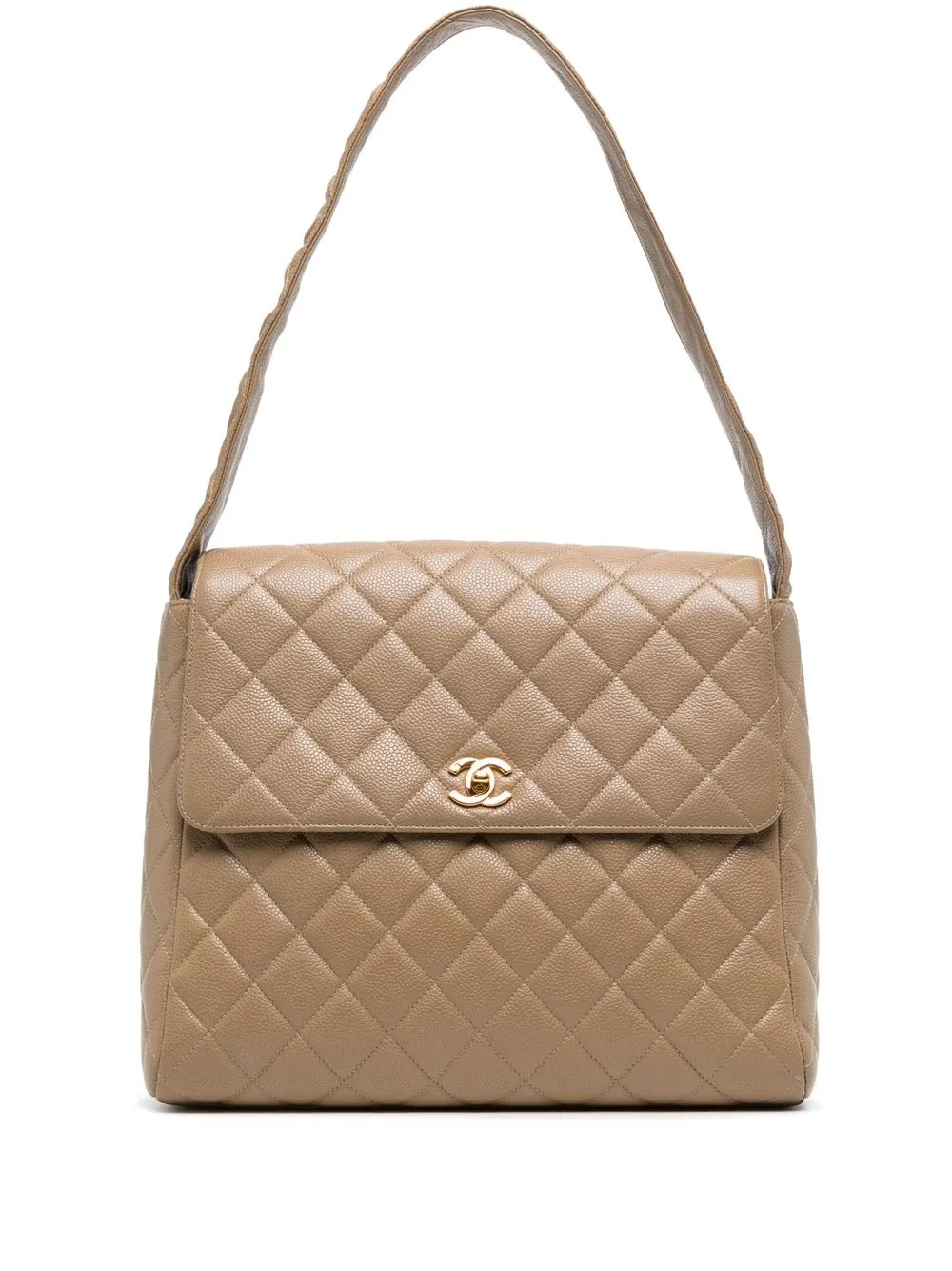 CHANEL Pre-Owned 1997 CC Turn-lock shoulder bag - Brown