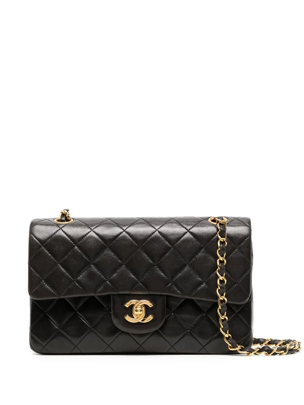CHANEL Pre-Owned 1995 small Double Flap shoulder bag - Black