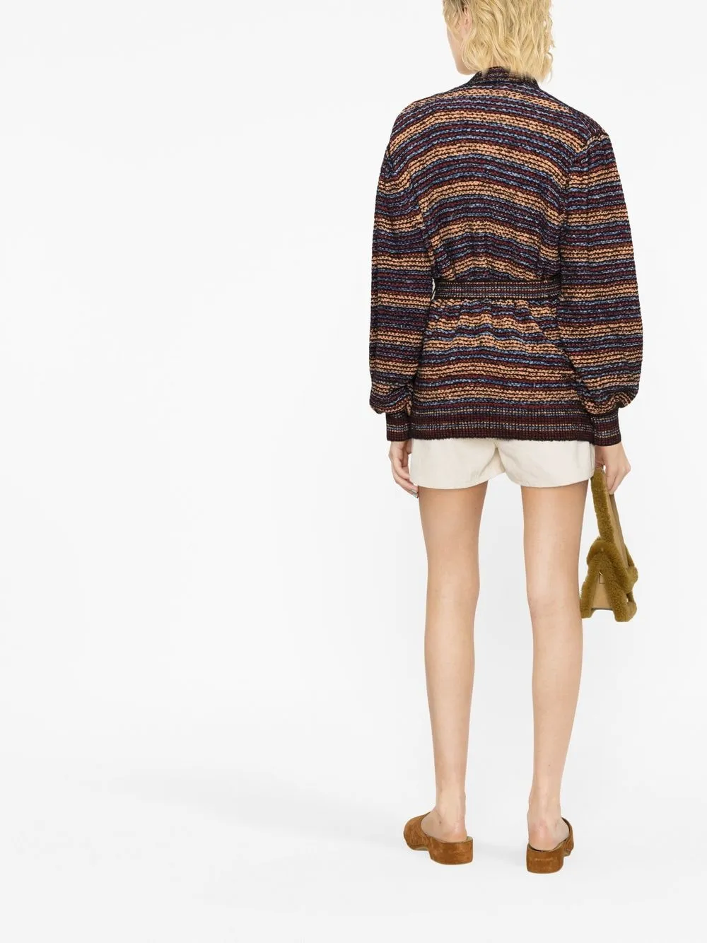 Ulla Johnson Striped Knitted Cardigan Farfetch