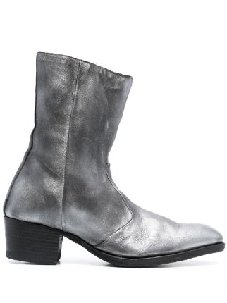 Jean Michel Cazabat Metallic Finish Ankle Boots Farfetch