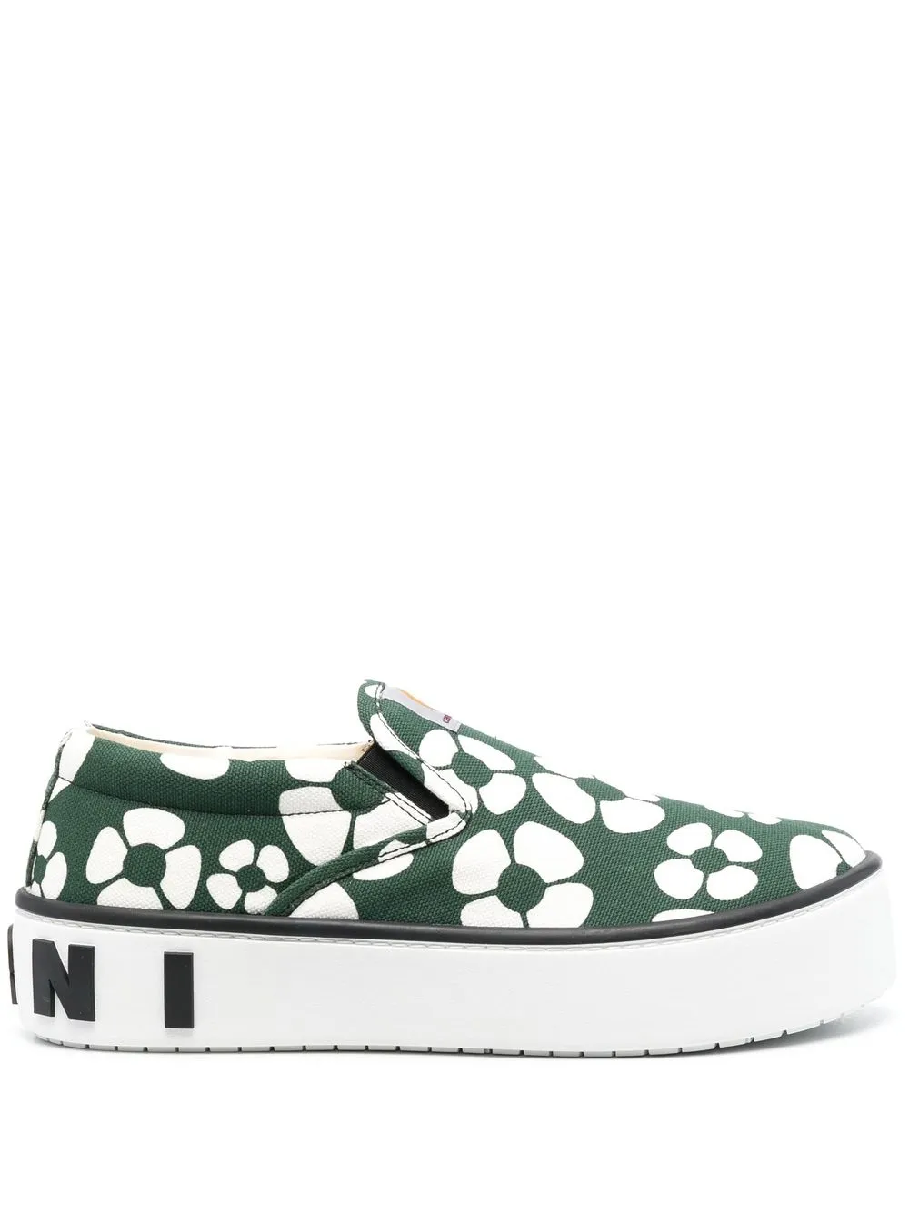 Marni floral-print sneakers - Green