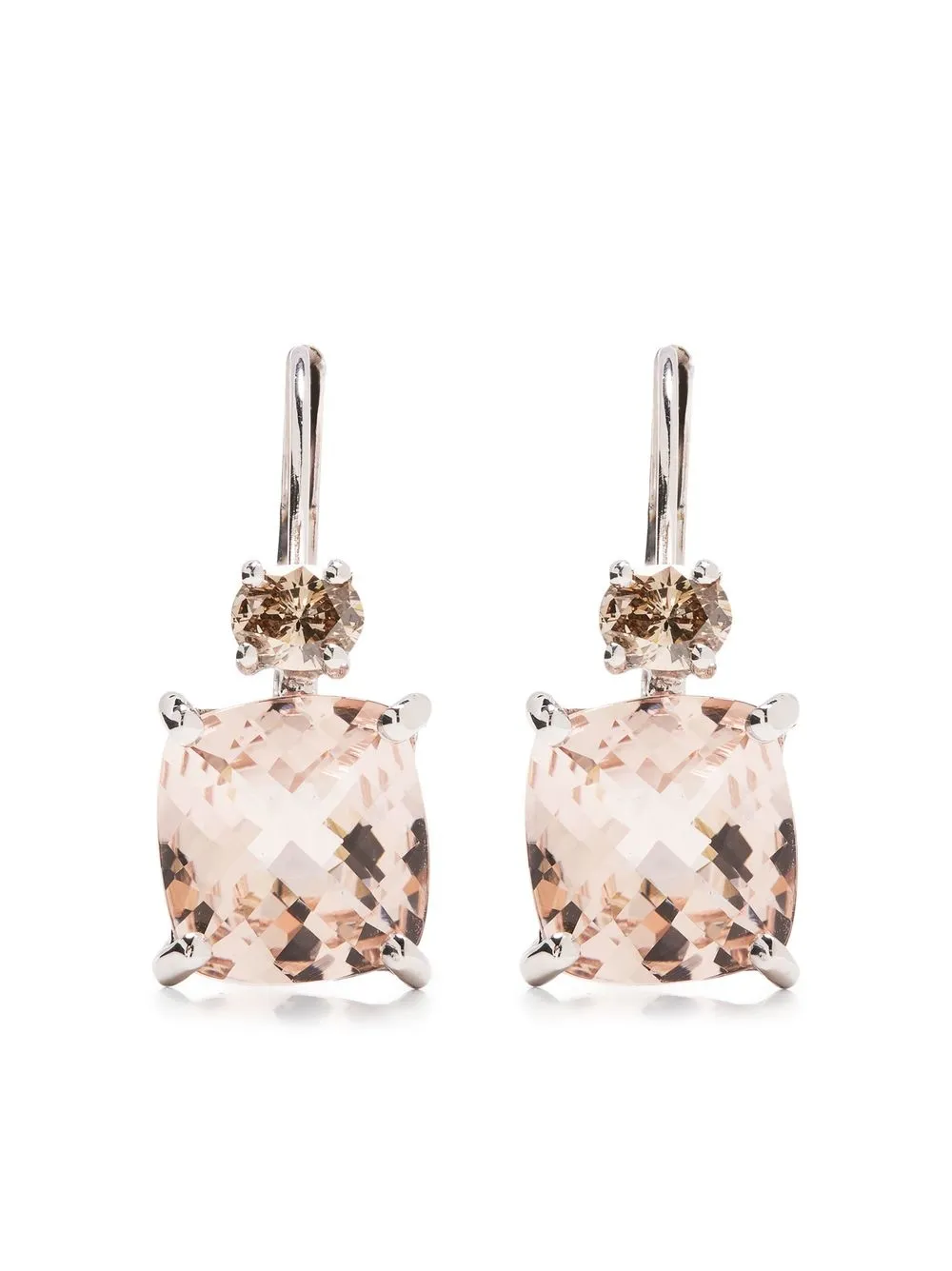 Wouters & Hendrix Gold 18kt white gold diamond and morganite earrings - Silver
Wouters & Hendrix Gold 18kt white gold diamond and morganite earrings - Silver