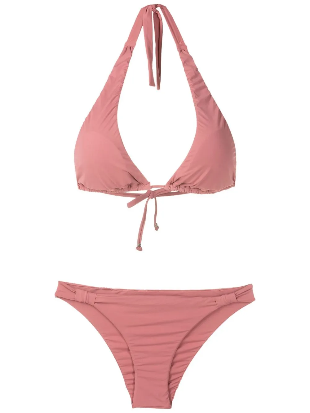 Amir Slama Halterneck Non Wired Bikini Set Farfetch