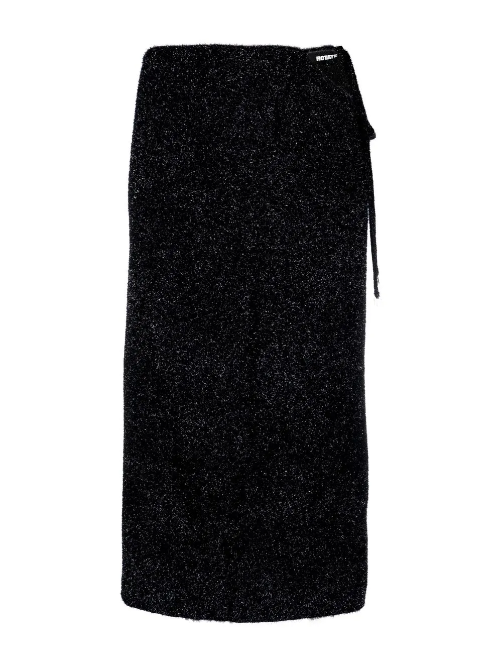 ROTATE glitter-knit pencil skirt - Black