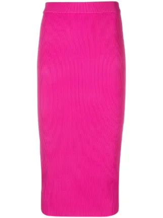 Michael Kors Ribbed Pencil Midi Skirt Farfetch